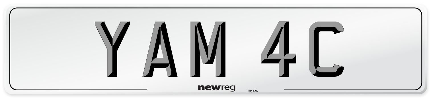 YAM 4C Number Plate from New Reg